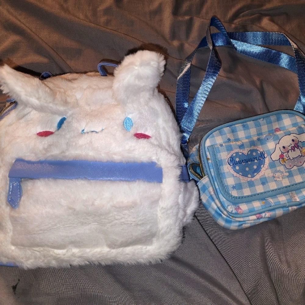 Cinnamon backpack and small purse brand new